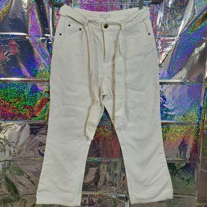 Emory Park White Cropped Jeans - M